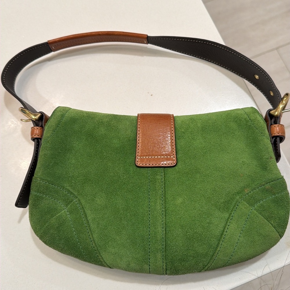 Coach Soho Green Suede Bag - Picture 9 of 9
